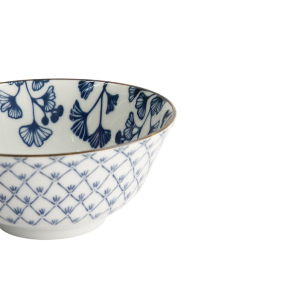TDS, Reisschale Flora Japonica Maple Blau/Weiß, Porzellan, Ø 14,8 × 7 cm, 500 ml, Art.-Nr. 16702