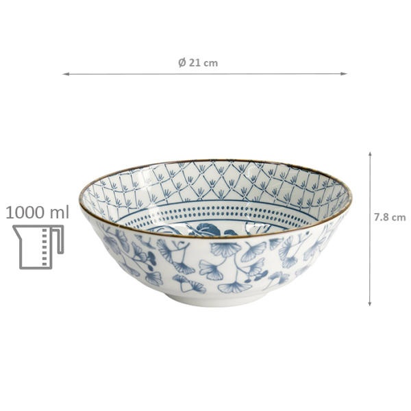 TDS, Nudelschale, Flora Japonica, Ivy, Ø 20,3x8cm 1000ml,  Art.-Nr. 16709