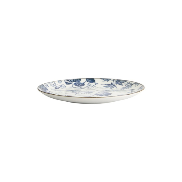 Plate Flora Japonica Crane Blue/White, Porcelain, Ø 20.6 × 2.2 cm, Item No. 16718