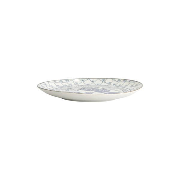 Plate Flora Japonica Ivy Blue/White, Porcelain, Ø 20.6 × 2.2 cm, Item No. 16719