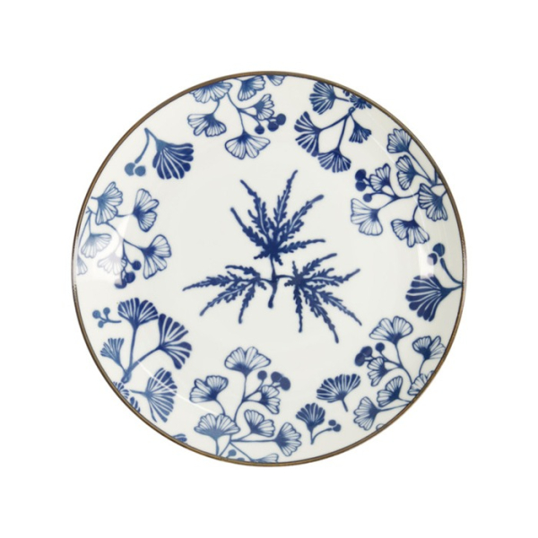 Teller Flora Japonica Maple Blau/Weiß, Porzellan, Ø 25,7 × 3 cm, Art.-Nr. 16721