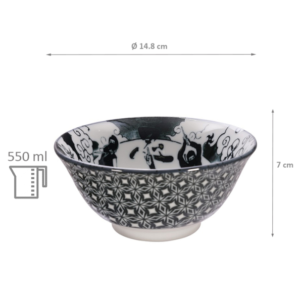 TDS, Bowl, Asakusa, Ø 14,8 x 7 cm (550 ml) - Item No. 16855