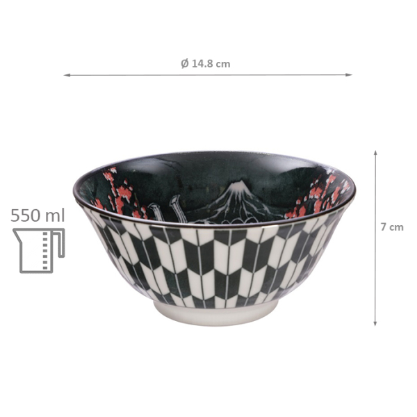 TDS, Bowl, Asakusa, Ø 14,8 x 7 cm (550 ml) - Item No. 16856