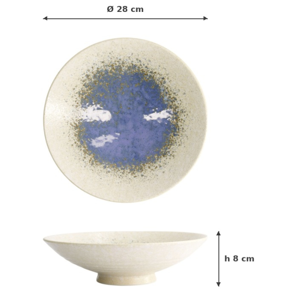 Bowl Mino Yaki, Ø 28 × 8 cm, Item No. 16879