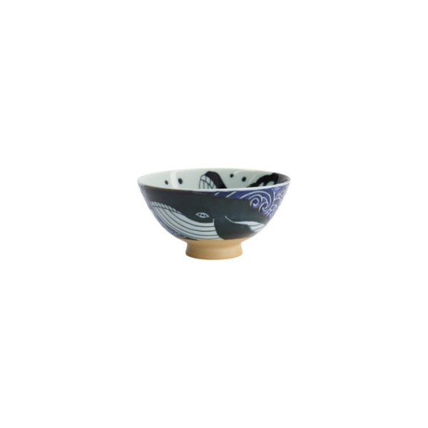 Schale Kawaii Ohira Whale Blau/Weiß, Porzellan, Ø 12,5 × 6,5 cm, 300 ml, Art.-Nr. 16910