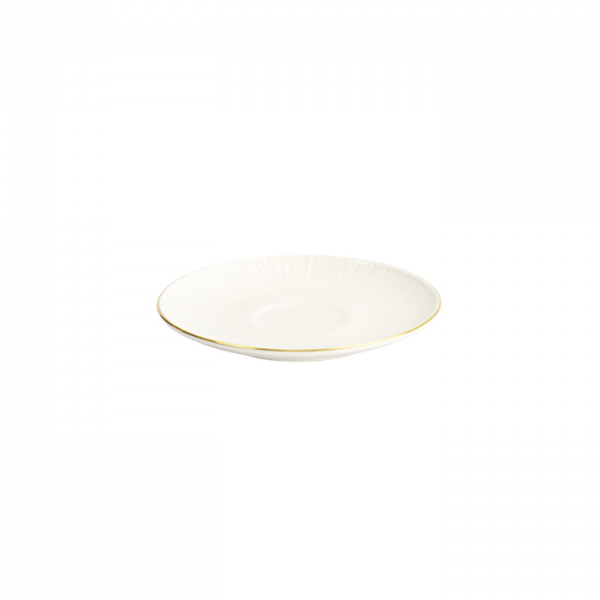 TDS, Saucer, Nippon White, Ø 12.1 x 1.9 cm, Lines, - Item No. 16942