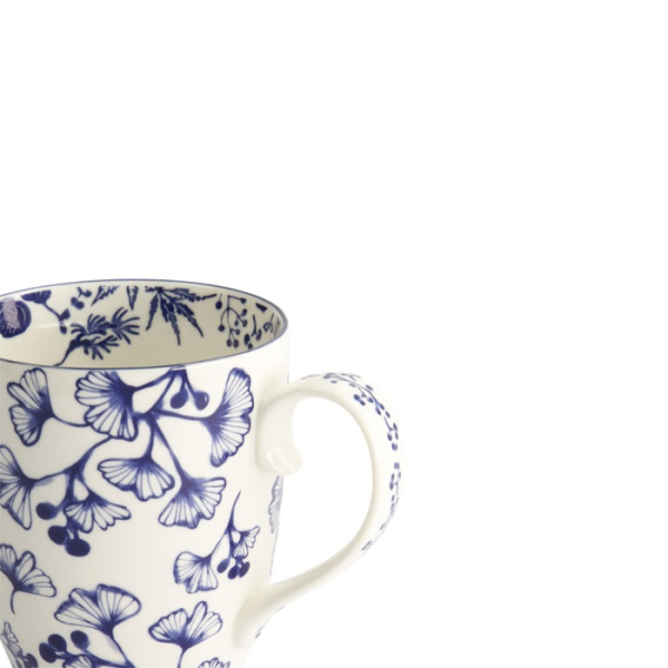 Mug Flora Japonica Ginkgo Blue, Porcelain, Ø 8.5 × 10.2 cm, 380 ml, Item No. 16971
