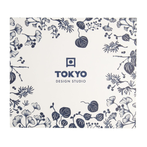 Mug Set Flora Japonica Blue in a gift box, 4 pcs., Porcelain, Ø 8.5 × 10.2 cm, 380 ml, Item No. 16975