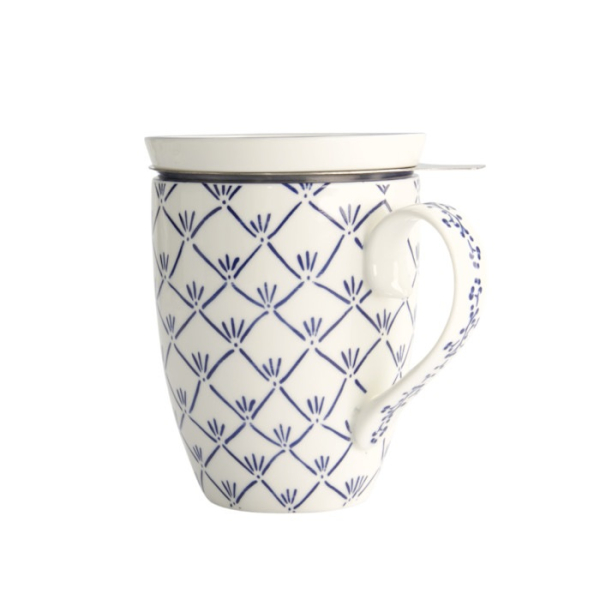 Mug Flora Japonica Maple Blue in Gift Box, Porcelain, 380 ml, Item No. 16977
