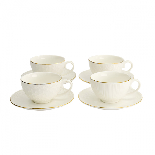 4 pcs Mug Set with saucers at g-HoReCa (picture 6 of 14)