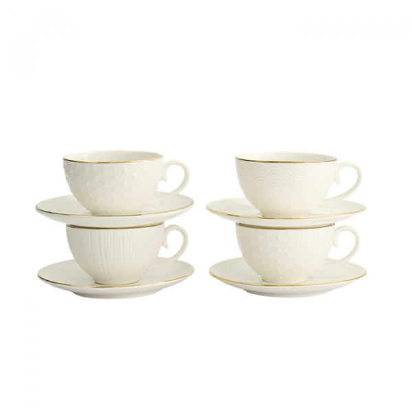 4 pcs Mug Set with saucers at g-HoReCa (picture 13 of 14)