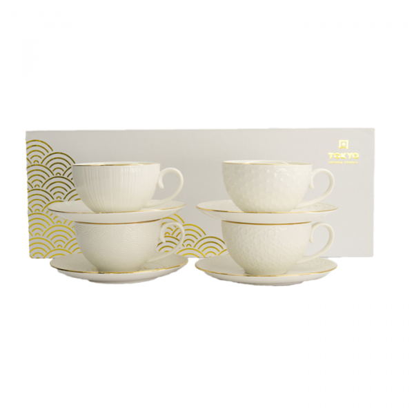 Nippon White 4 Becher Set mit Untertassen bei g-HoReCa (Bild 13 von 14)