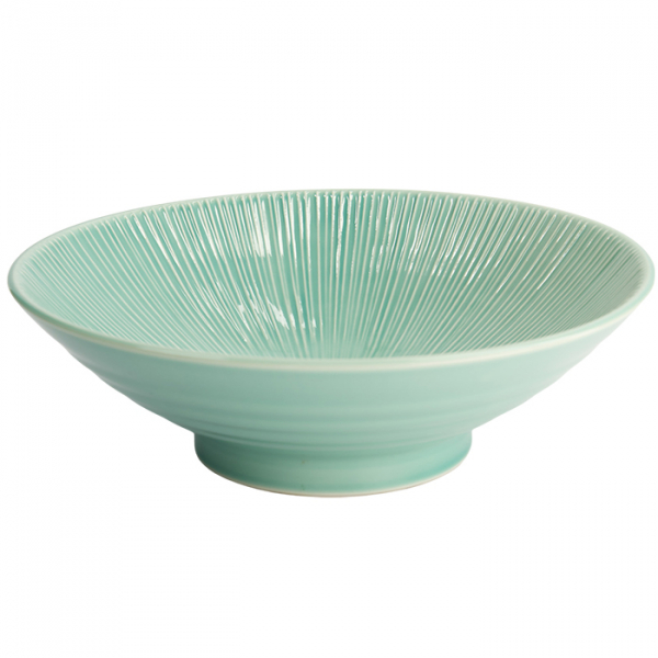 TDS, Noodle Bowl, Mixed Bowls, Sabi Kobiki, Green, Ø24.5x7.5cm, Item No. 17031