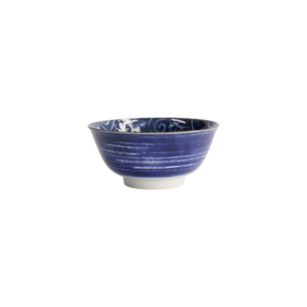 Reisschale Japonism Carp Blau, Porzellan, Ø 15 × 7 cm, 500 ml, Art.-Nr. 17106