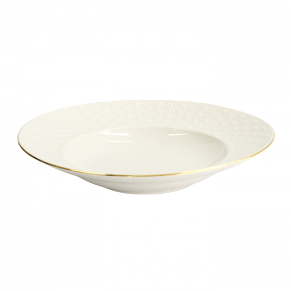 TDS, Pasta Plate, Nippon White, Stars, Ø 25.8 x 5 cm 300 ml - Item No. 17146