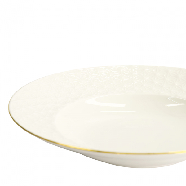 TDS, Pasta Plate, Nippon White, Stars, Ø 25.8 x 5 cm 300 ml - Item No. 17146