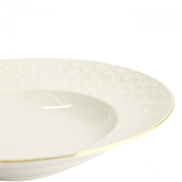 TDS, Pasta Plate, Nippon White, Stars,  Ø 30 x 11.5 cm 500 ml - Item No. 17150