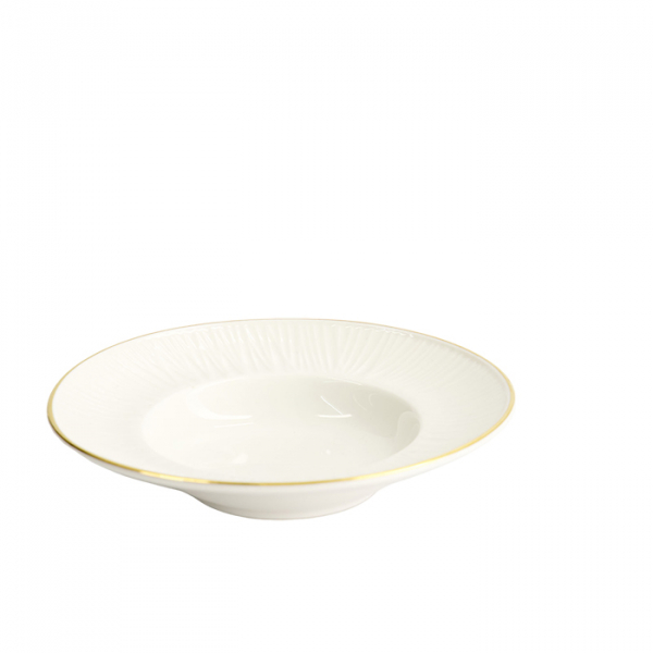 TDS, Pasta Plate, Nippon White, Lines, Ø 13 cm 50 ml - Item No. 17275