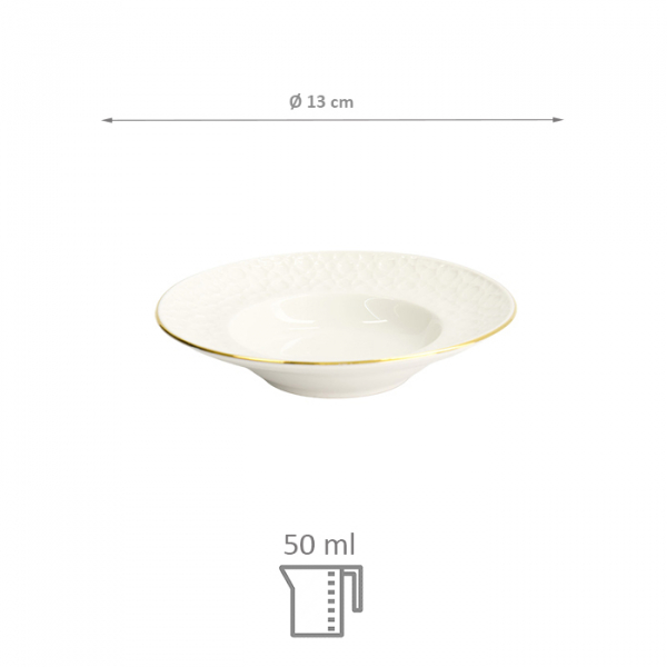 TDS, Pasta Plate, Nippon White, Stripes, Ø 13 cm 50 ml - Item No. 17276