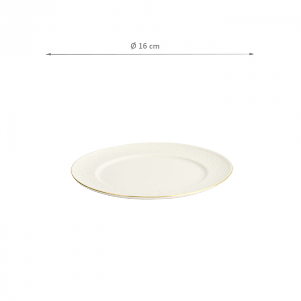 TDS, Plate, Nippon White, Waves, Ø 16 cm - Item No. 17282