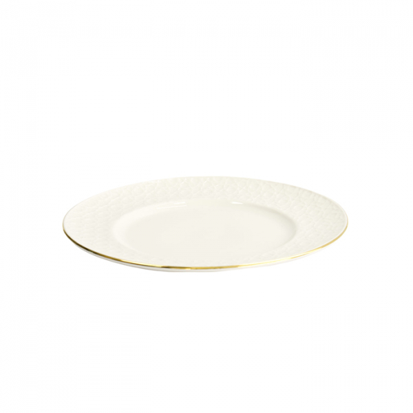 TDS, Plate, Nippon White, Stripes, Ø 23 cm - Item No. 17285