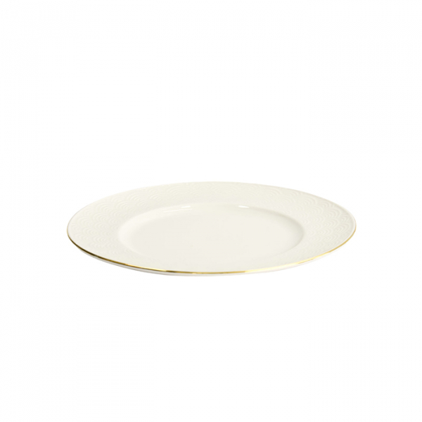 TDS, Plate, Nippon White, Waves, Ø 23 cm - Item No. 17286