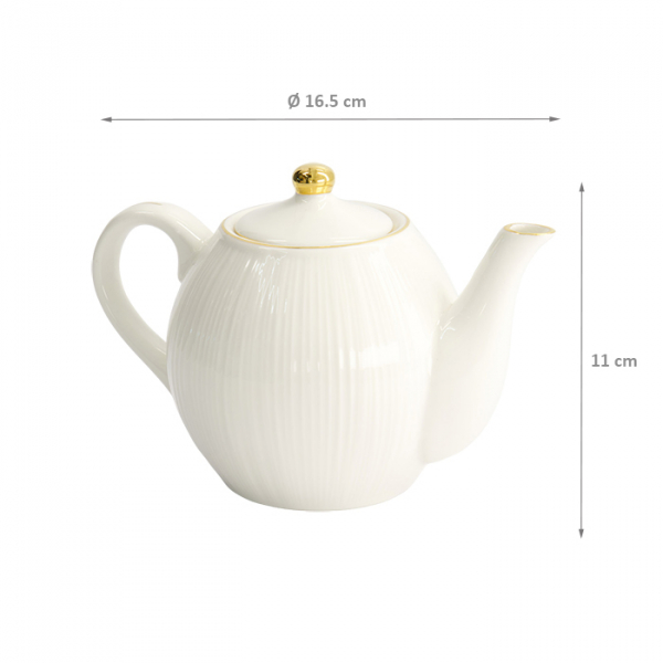 TDS, Teapot, Nippon White, Ø 16.5 x 11 cm 400 ml, Item No. 17301