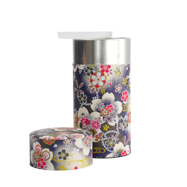 TDS, Tea Container S.S., 7.4x15.5cm, 200gr, Flower Grey, item No.: 17314