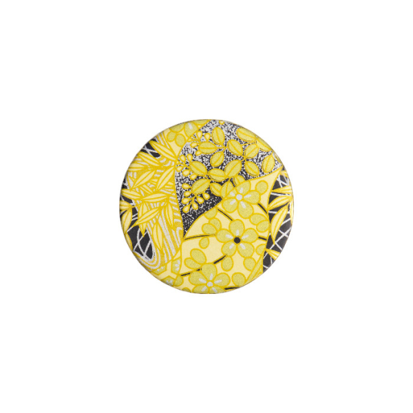 TDS, Tea Container S.S., 7.4x15.5cm, 200gr, Gold Flower, item No.: 17323