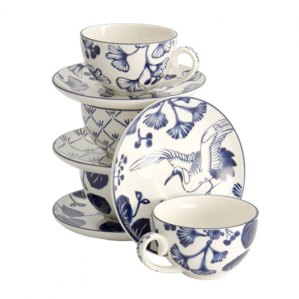 4 pcs Mug Set with saucers at g-HoReCa (picture 6 of 8)