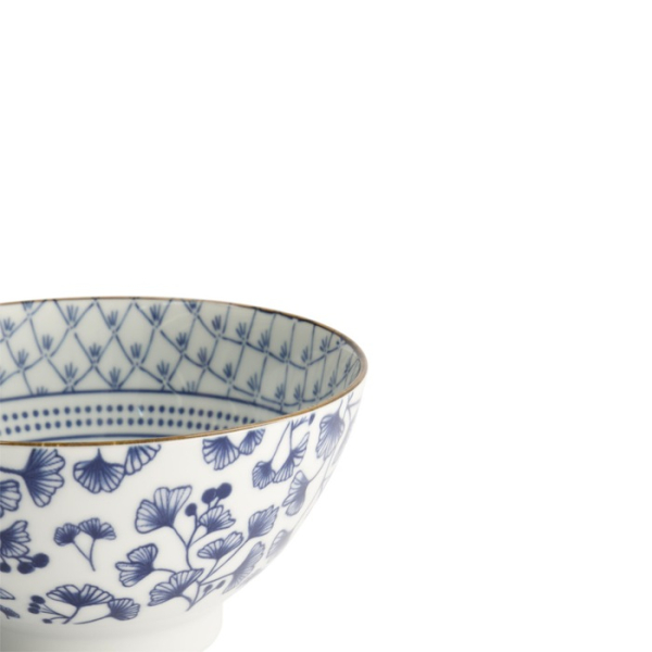 Reisschale Flora Japonica Ivy Blau/Weiß, Porzellan, Ø 17,8 × 9 cm, 950 ml, Art.-Nr. 17591