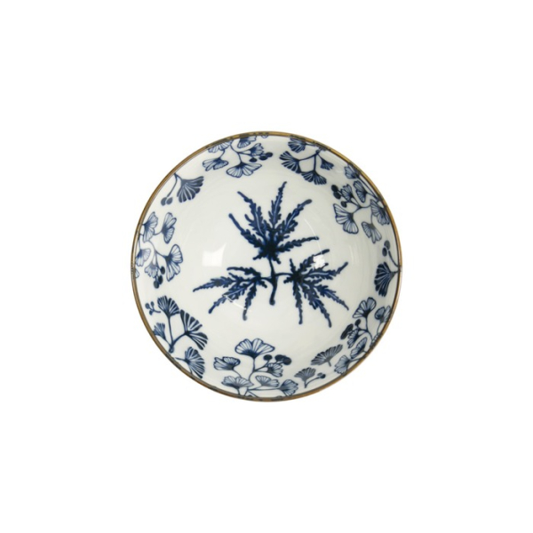 Reisschale Flora Japonica Maple Blau/Weiß, Porzellan, Ø 17,8 × 9 cm, 950 ml, Art.-Nr. 17593