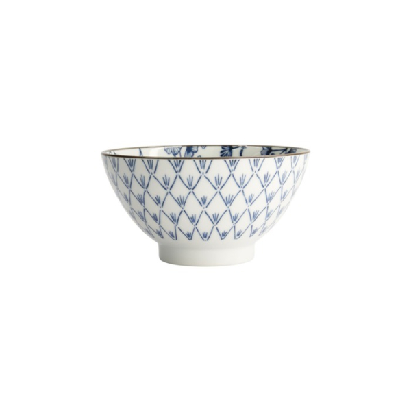 Reisschale Flora Japonica Maple Blau/Weiß, Porzellan, Ø 17,8 × 9 cm, 950 ml, Art.-Nr. 17593