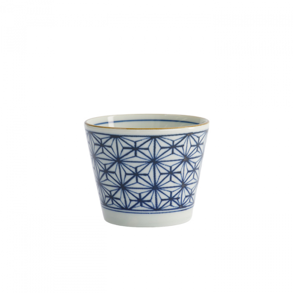 TDS, Straight Cup, Japan Kosome, Ø 8.3 x 6.5 cm 180 ml, Blue/White, Item No. 17837