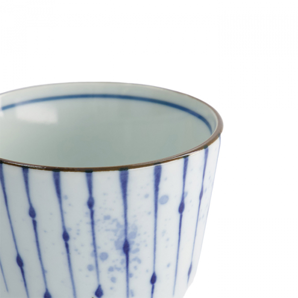 TDS, Straight Cup, Japan Fukizumi, Ø 8.3 x 6.5 cm 180 ml, Blue/White, Item No. 17841