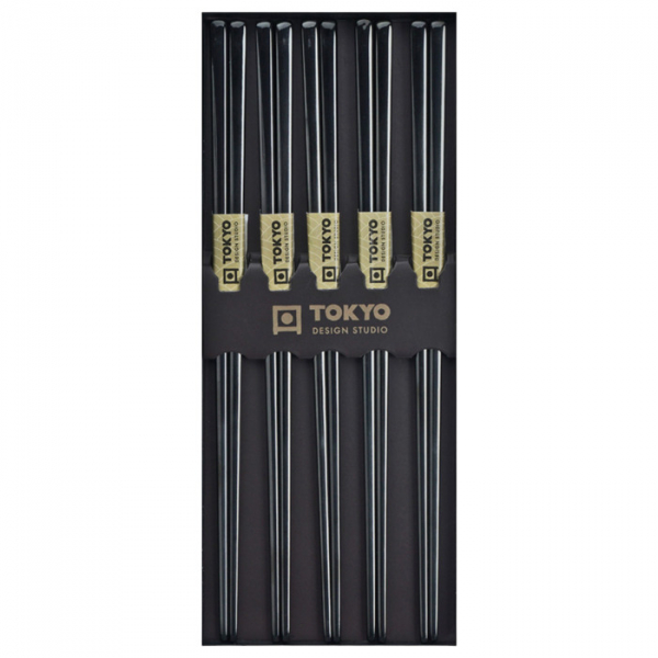 Stainless Steel Black Chopstick Set at g-HoReCa 