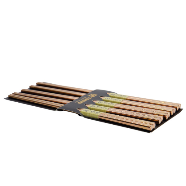 Chopsticks, Stainlees Steel, 5 pair, 23 cm, Rose Gold