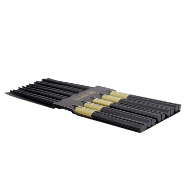 TDS, 5 Paar Essstäbchen, Black Wood, Kitchenware, 22 cm, Art.-Nr. 17936