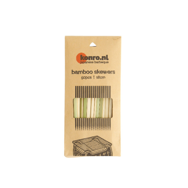 TDS, Konro Bamboo Skewer Display Pack, 20x50pcs  Ø18cm, item no. 17942