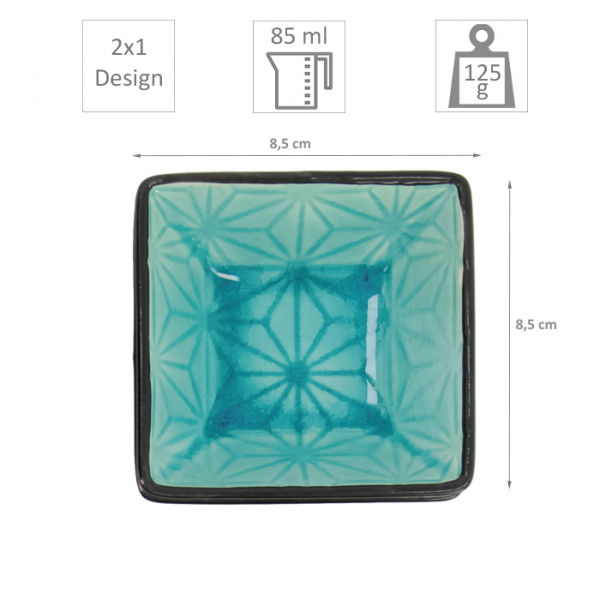 Glassy Turquoise Sushi Set bei g-HoReCa (Bild 6 von 7)