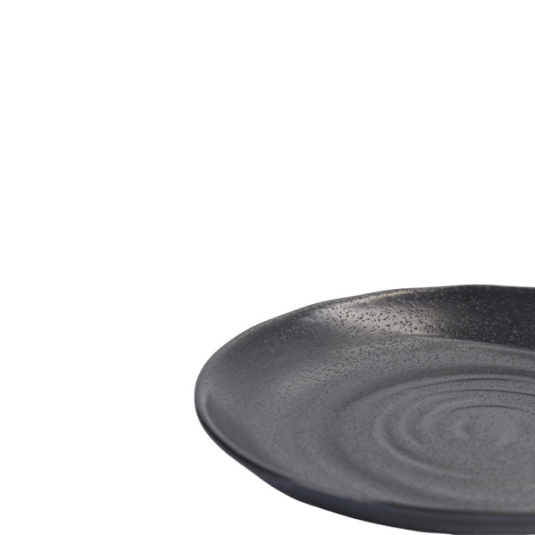 Plate Zen Black, Melamine, Ø 19.5 × 2.8 cm, Item No. 18232