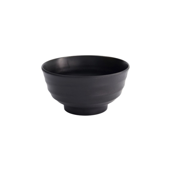 Reisschale Schwarz, Melamin, Ø 18 × 9,5 cm, 1 l, Art.-Nr. 18236