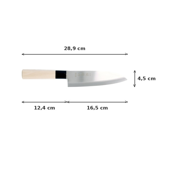 Santoku Knife (All-Purpose Knife), Stainless Steel, Blade 16.5 cm, Item No. 18282