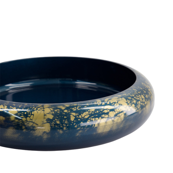 TDS, Sushi Oke, Marble, Außen 33,8x6,8cm Innen 28,4x4,7cm, Blau/Gold - Art Nr. 18315