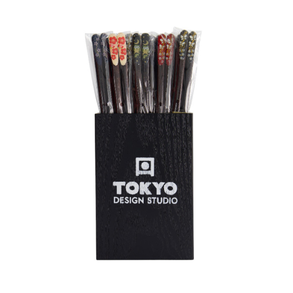 TDS, Chopstick Set, Assorted Tensoge Design, 50 Paar Essstäbchen, 22 cm, Art.-Nr. 18349