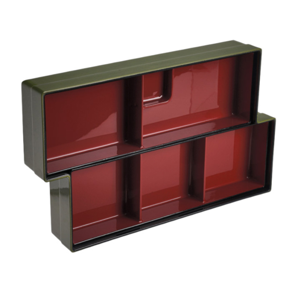 TDS, Bentobox, ABS Lacquerware, Midori, 37.2x22.5x6.5 cm, Art.-Nr. 18619