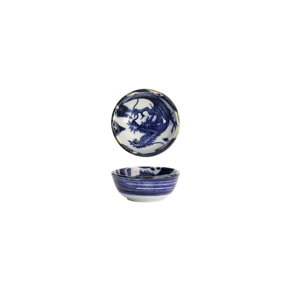 Tokyo Design Studio Saucenschale Japonism Dragon Blau, Porzellan, Ø 8,7 × 3,7 cm