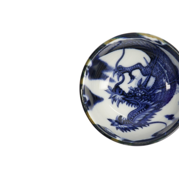 Saucenschale Japonism Dragon Blau, Porzellan, Ø 8,7 × 3,7 cm, Art.-Nr. 18752