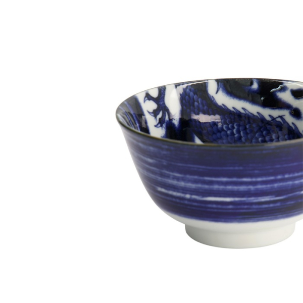 Schale Japonism Dragon Blau, Porzellan, Ø 12,7 × 6,8 cm, 350 ml, Art.-Nr. 18756