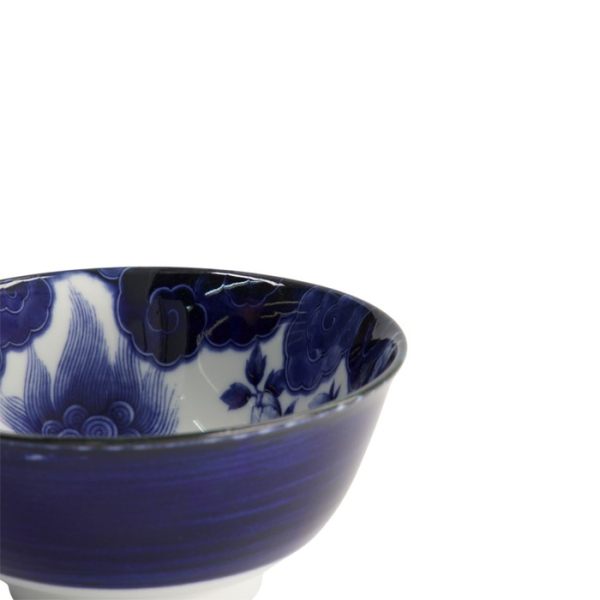 Schale Japonism Lion Blau, Porzellan, Ø 12,7 × 6,8 cm, 350 ml, Art.-Nr. 18757